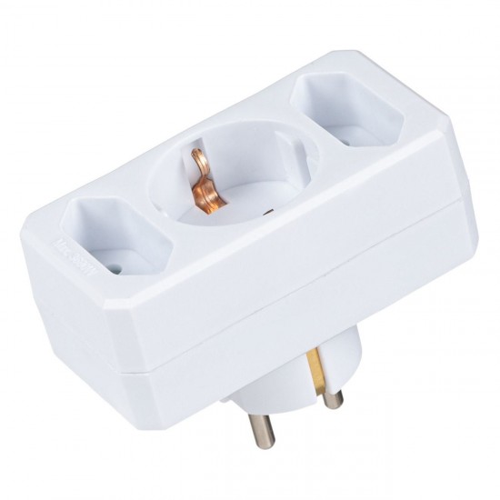 Triplu cu 3 Prize cu Siguranta pentru Copii 3680W
