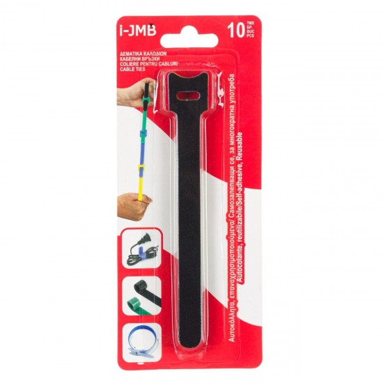Coliere pentru Cabluri Colorate cu Scai 14.5x1.5cm - 10buc