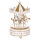 Carusel Muzical de Craciun Alb 18cm