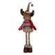 Figura Decorativa de Craciun Cerb cu Haina Zakar Picioare Extensibile 108-150cm