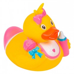 Ratusca Bebelusa din Plastic Roz 10x7x9cm