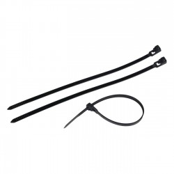 Coliere pentru Cabluri Negre Reutilizabile 30x0.48cm - 45buc