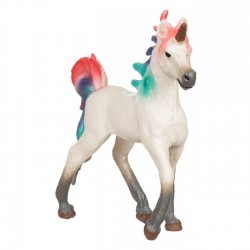 Jucarie Unicorn cu Coama Rainbow 9x3x9.5cm