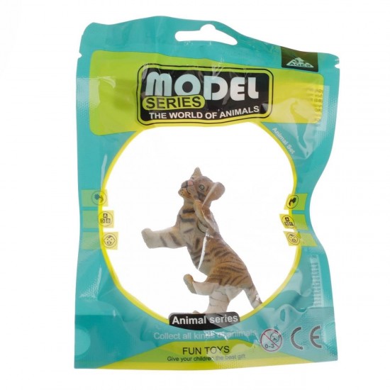 Figurine  Animale Salbatice Pui de Leopard Tigru Elefant Panda 5cm