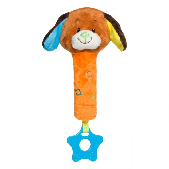 Jucarie Zornaitoare Catel de Plus & Jucarie de Dentitie 18cm