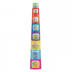 Jucarie Piramida cu Pahare & Cifre