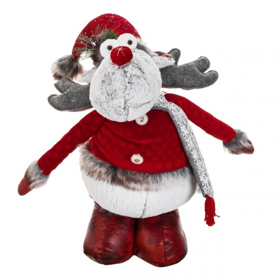 Figura Decorativa de Craciun Cerb Rosu 97cm