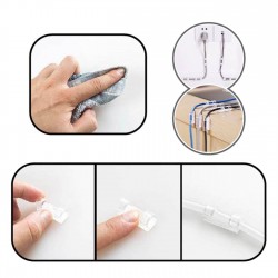 Carlige Transparente pentru Cabluri