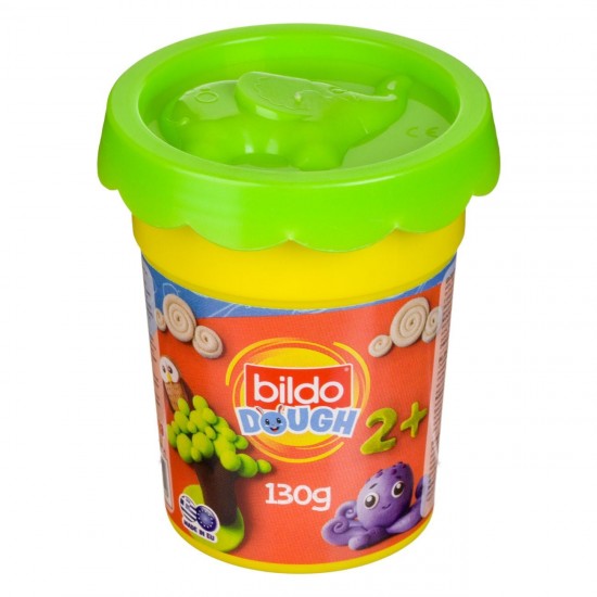 Bildo DOH Plastilina Verde in Pahar cu Capac Forma Model Animal 130g