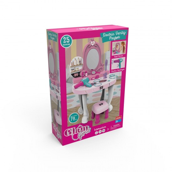 Masuta de Machiaj cu Oglinda Accesorii & Sunet 78cm - 25 piese