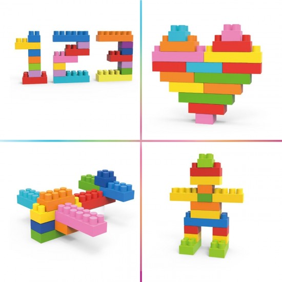 Set Cuburi Multicolore 100 piese