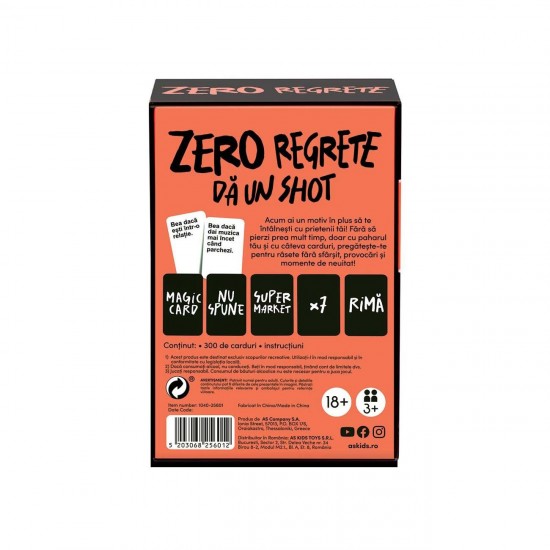 Joc de Societate ”Zero Regrete Da Un Shot” - AS