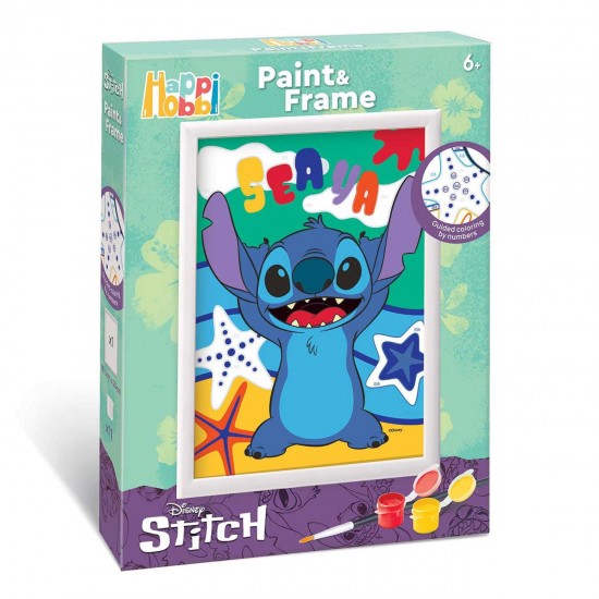 HappiHobbi Paint & Frame Pictura cu Numere Disney Stitch - AS