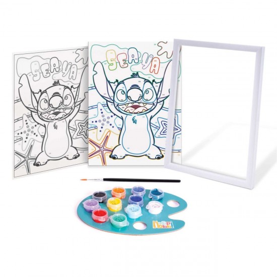 HappiHobbi Paint & Frame Pictura cu Numere Disney Stitch - AS
