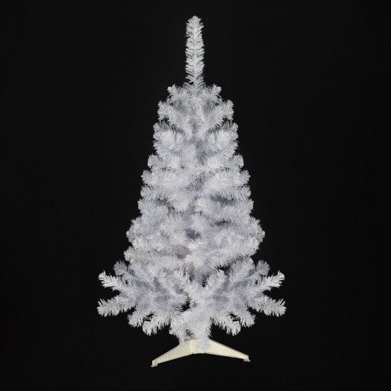 Brad de Craciun Artificial Alb cu 145 de ramuri - 1.20m