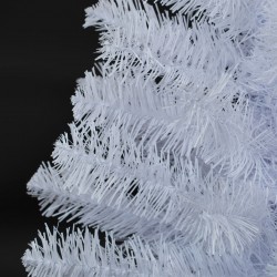 Pin de Craciun Artificial Alb de Masa cu 60 de Crengi - 75cm