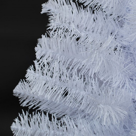 Pin de Craciun Artificial Alb de Masa cu 60 de Crengi - 75cm