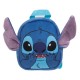 Rucsac de Plus Bleu Mov Catifelat Stitch pentru Copii 17.5x7x21cm