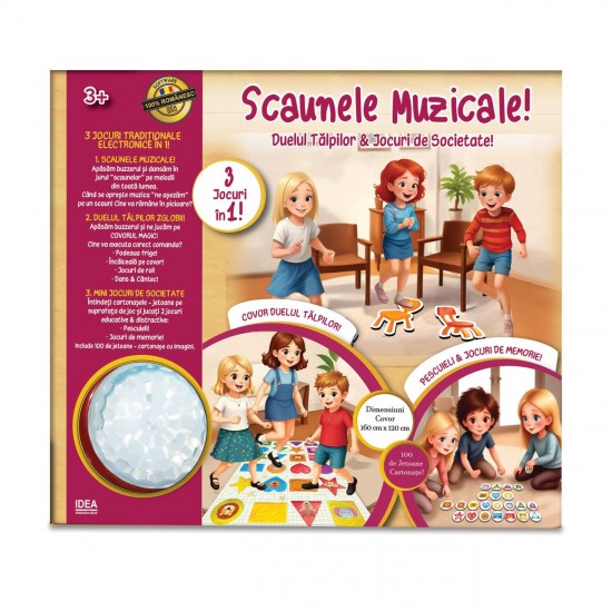 Joc de Societate Scaunele Muzicale & Duelul Talpilor - Idea