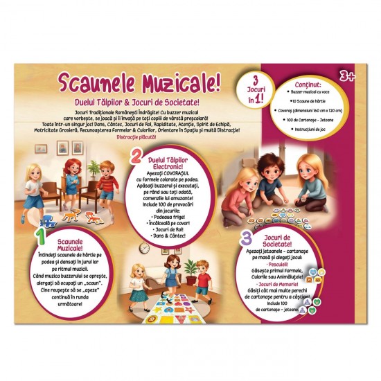 Joc de Societate Scaunele Muzicale & Duelul Talpilor - Idea