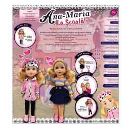 Papusa Ana Maria cu 2 Rochii la Scoala - Idea