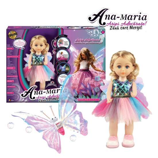 Papusa Ana Maria Zana cu Aripi Adevarate - Idea