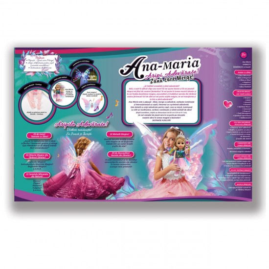 Papusa Ana Maria Zana cu Aripi Adevarate - Idea