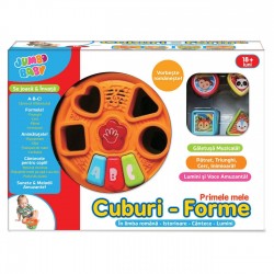 Jucarie Sortator Primele Forme Portocaliu Verde cu Sunet Ø17x10.5cm