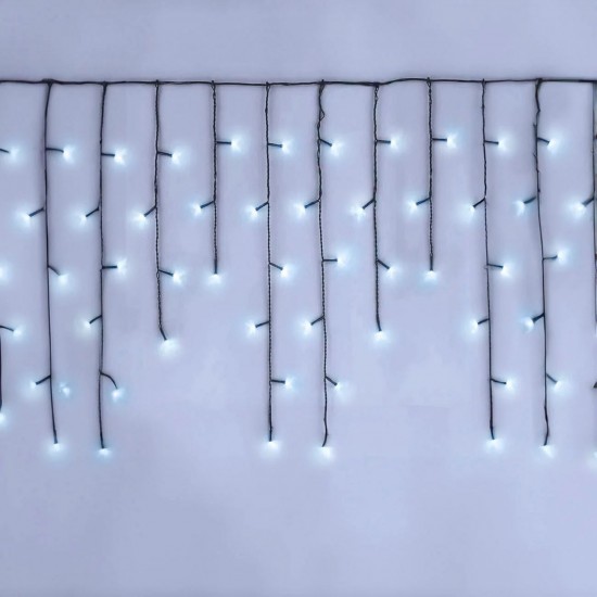Instalatie de Lumini Perdea cu 500 de becuri LED Extensibila de Interior & Exterior 10m - Lumina Rece