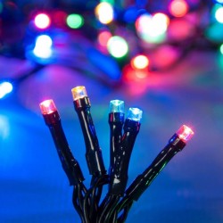 Instalatie cu 1200 de Becuri LED cu Program 59.95m de Interior & Exterior - Multicolore