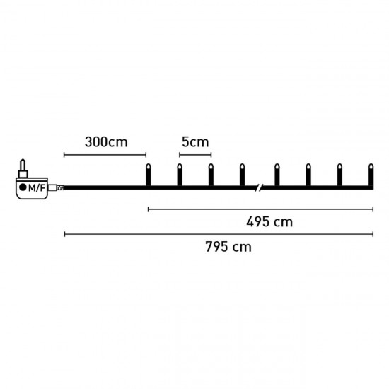 ~INSTALATIE 1200LED MULTICOL 8FUNCT