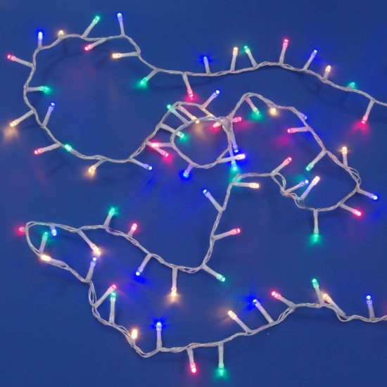 Instalatie cu 1200 de Becuri LED cu Program 59.95m de Interior & Exterior - Multicolore