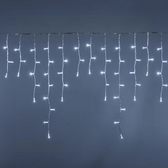Instalatie cu Lumini Perdea cu 288 de Becuri LED cu Program de Interior & Exterior 9m - Alb rece
