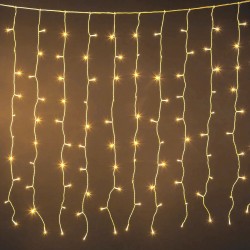 Instalatie de Lumini Perdea cu 400 de Becuri LED Extensibila de Interior & Exterior 2m - Alb Cald