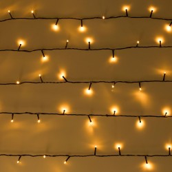 Instalatie de Lumini cu 1200 de Becuri LED cu Program 59.95m de Interior & Exterior - Lumina Calda