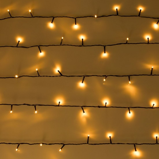 Instalatie de Lumini cu 1200 de Becuri LED cu Program 59.95m de Interior & Exterior - Lumina Calda