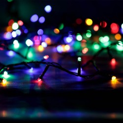 Instalatie de Lumini cu 200 de becuri LED Extensibila cu Telecomanda de Interior & Exterior 13.05m - Alb Cald / Multicolor