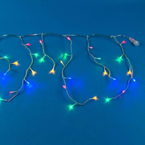 Instalatie de Lumini Perdea cu 288 de Becuri LED cu Program de Interior & Exterior 6m - Multicolor