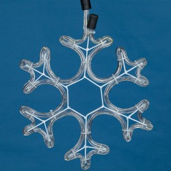 Fulg din Furtun Luminos cu LED 27x27cm - Alb Rece