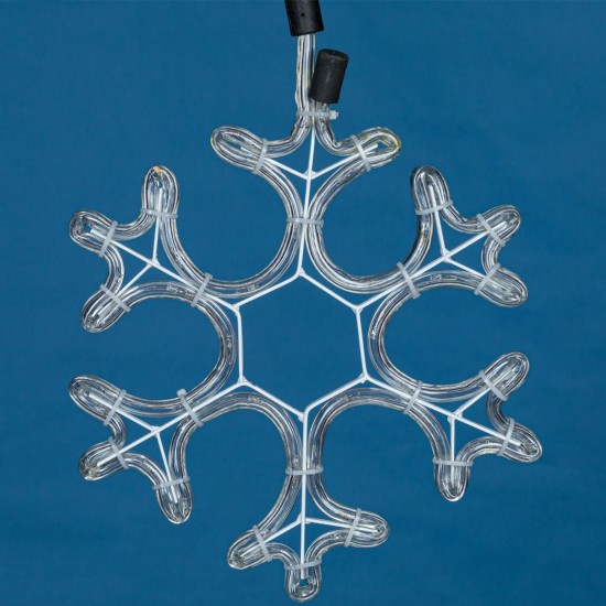 Fulg din Furtun Luminos cu LED 27x27cm - Alb Rece