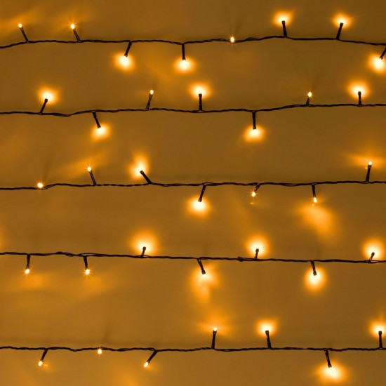 Instalatie de Lumini cu 500 de Becuri LED cu Program 39,95m de Interior & Exterior - Alb Extra Cald