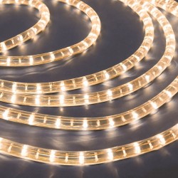 Furtun Luminos LED pentru Spatii Exterioare Lumina Fixa 18m - Alb Cald