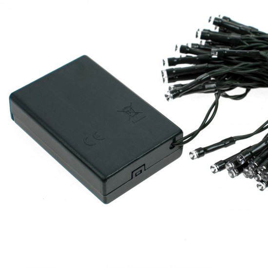 Instalatie de Lumini cu 60 Becuri LED cu Baterii 5.9m - Multicolora