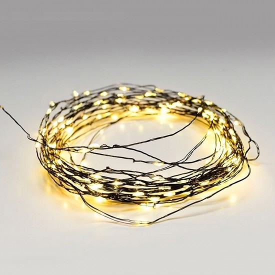 Instalatie de Lumini cu 20 de Becuri LED cu Baterii 1.9m - Alb Extra Cald