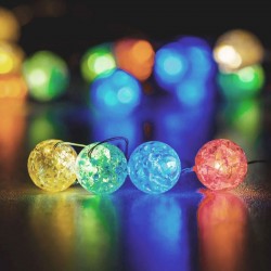 Instalatie cu Lumini Perdea cu 144 de Becuri LED cu Program de Interior & Exterior 1m - Multicolor