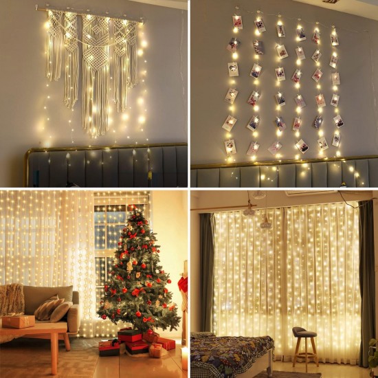 Instalatie de Lumini cu 140 de Becuri LED Extensibila de Interior & Exterior 1m - Alb Cald