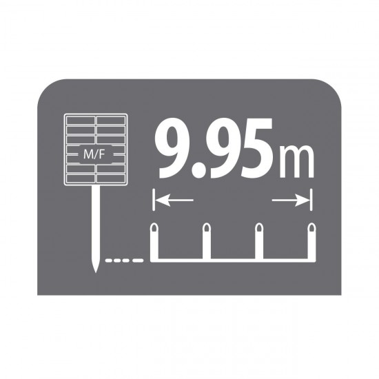Instalatie de Lumini Solara cu 200 Becuri LED cu Programe 9,95m - Alb Cald