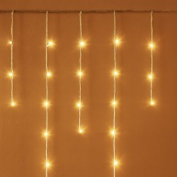 Instalatie de Lumini Perdea cu 480 de Becuri LED Extensibila de Interior & Exterior cu Programe 10m - Alb Extra Cald