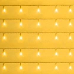 Instalatie de Lumini cu 60 de Becuri LED cu Baterii si Program 9,50m - Galb