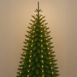 Instalatie Brad Craciun cu 175 de Becuri LED de Interior & Exterior 6,5m - Alb Cald